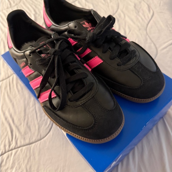 adidas Shoes - Adidas Black and Pink Athletic Shoes